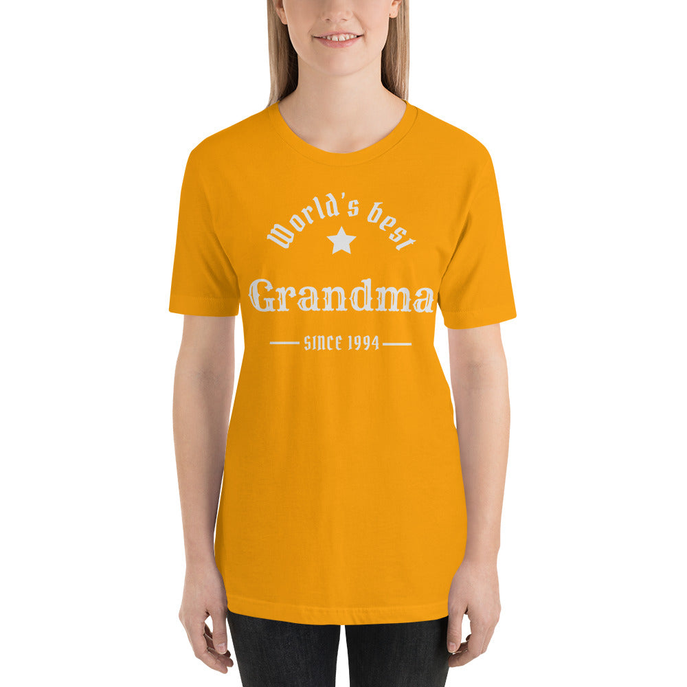 World's Best Grandma Since (Customizable Year) Unisex t-shirt