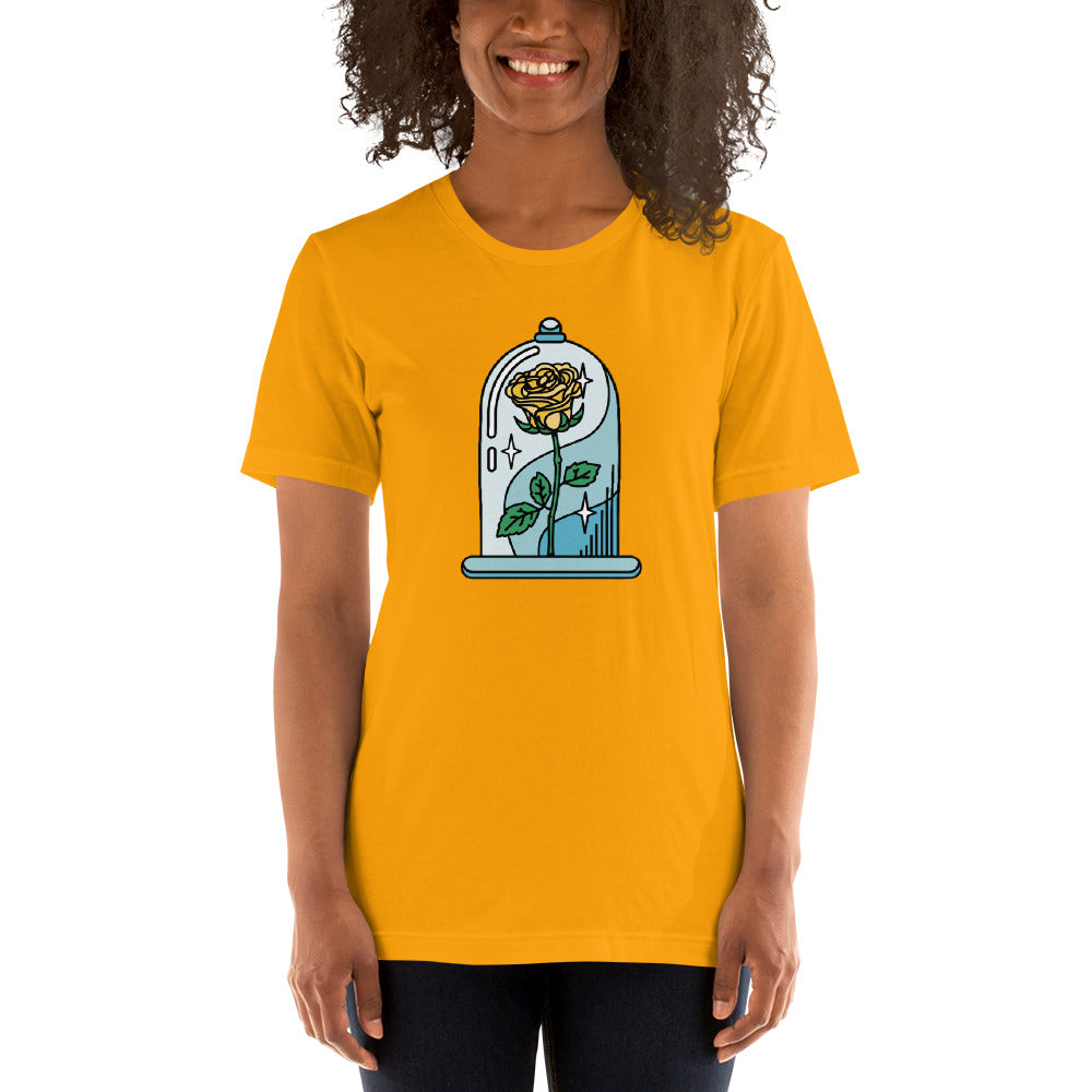Yellow Rose Under Glass Unisex t-shirt
