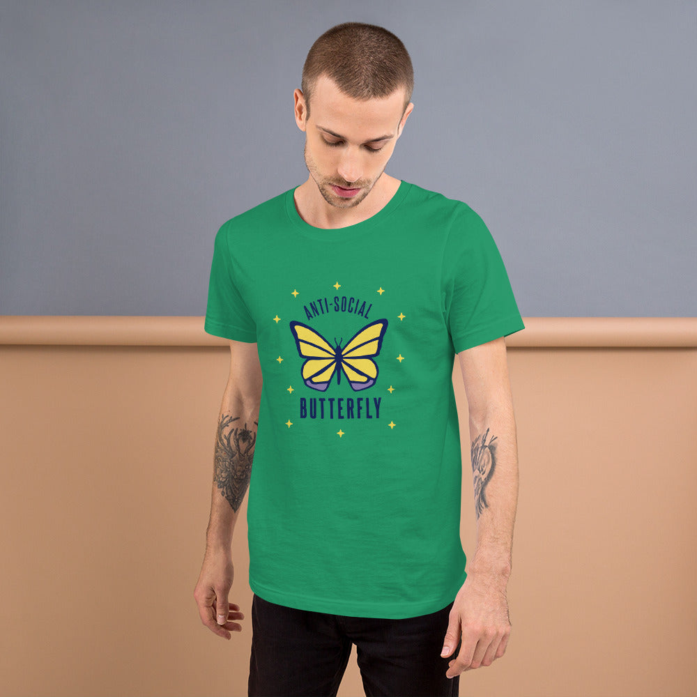 Anti-Social Butterfly Unisex t-shirt