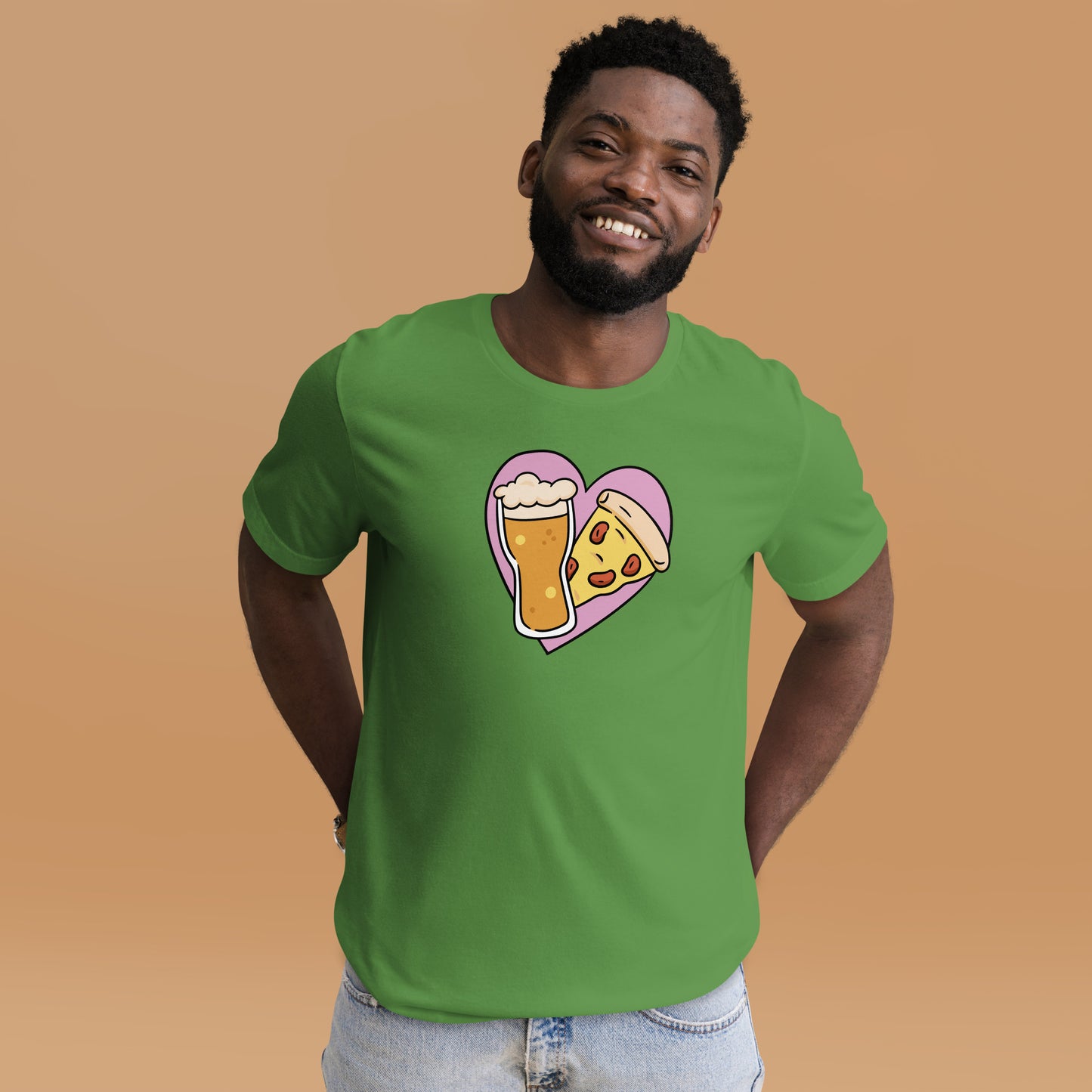 Beer Loves Pizza  Unisex t-shirt