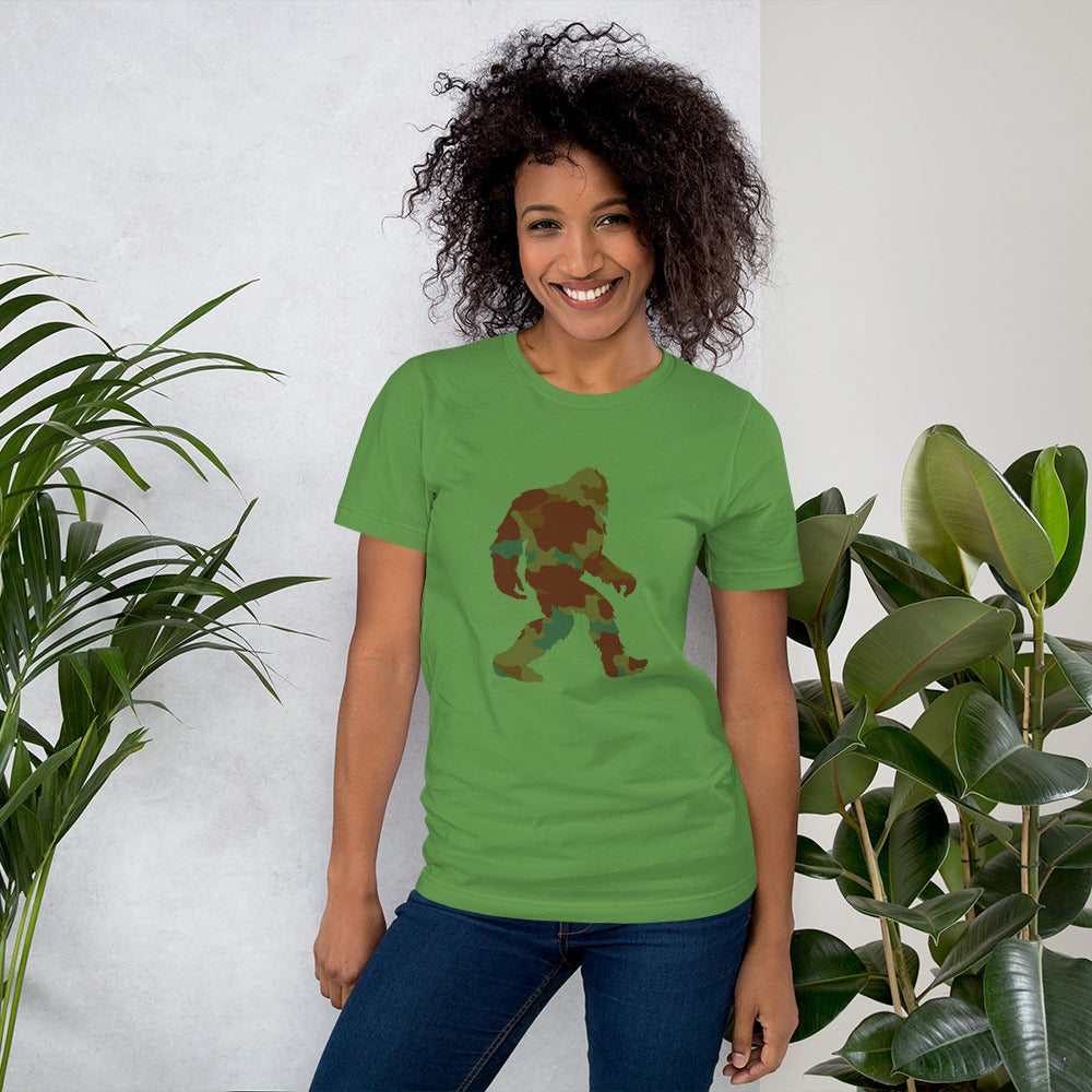 Camo Bigfoot Unisex t-shirt