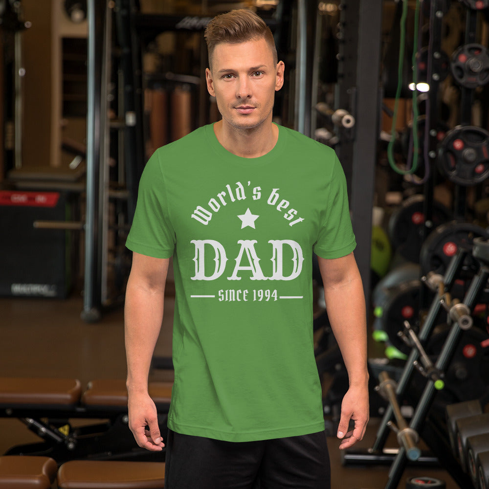 World's Best Dad Since (Customizable Year) Unisex t-shirt