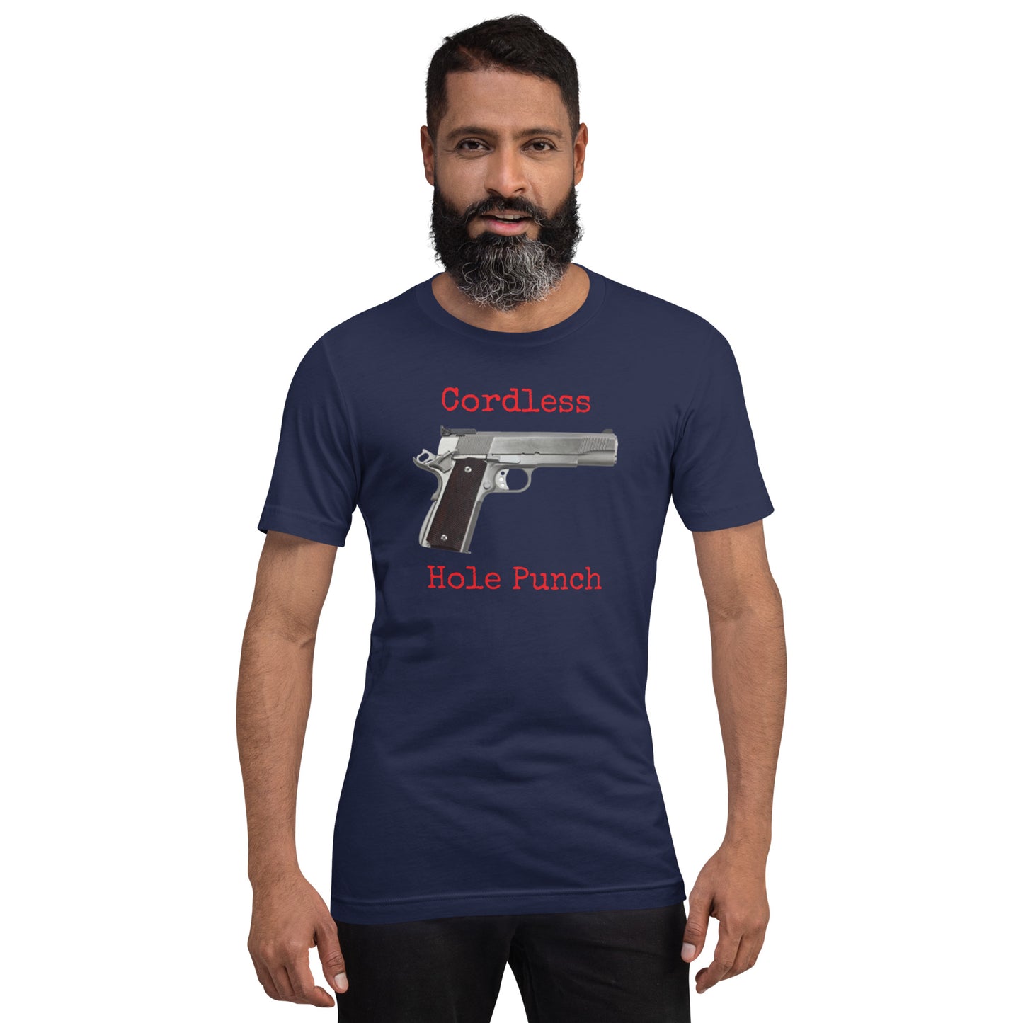 Cordless Hole Punch Unisex t-shirt