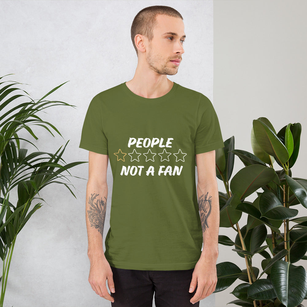 People 1-star Not a Fan Unisex t-shirt