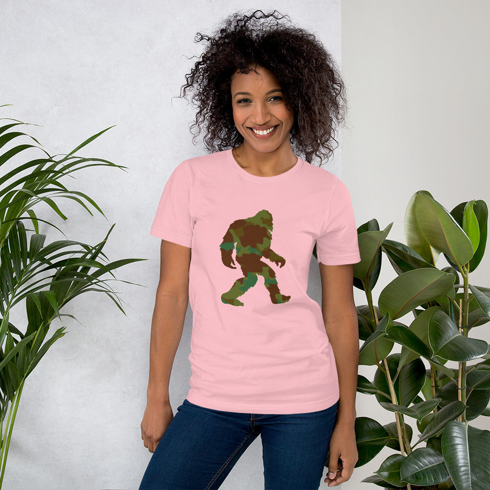 Camo Bigfoot Unisex t-shirt