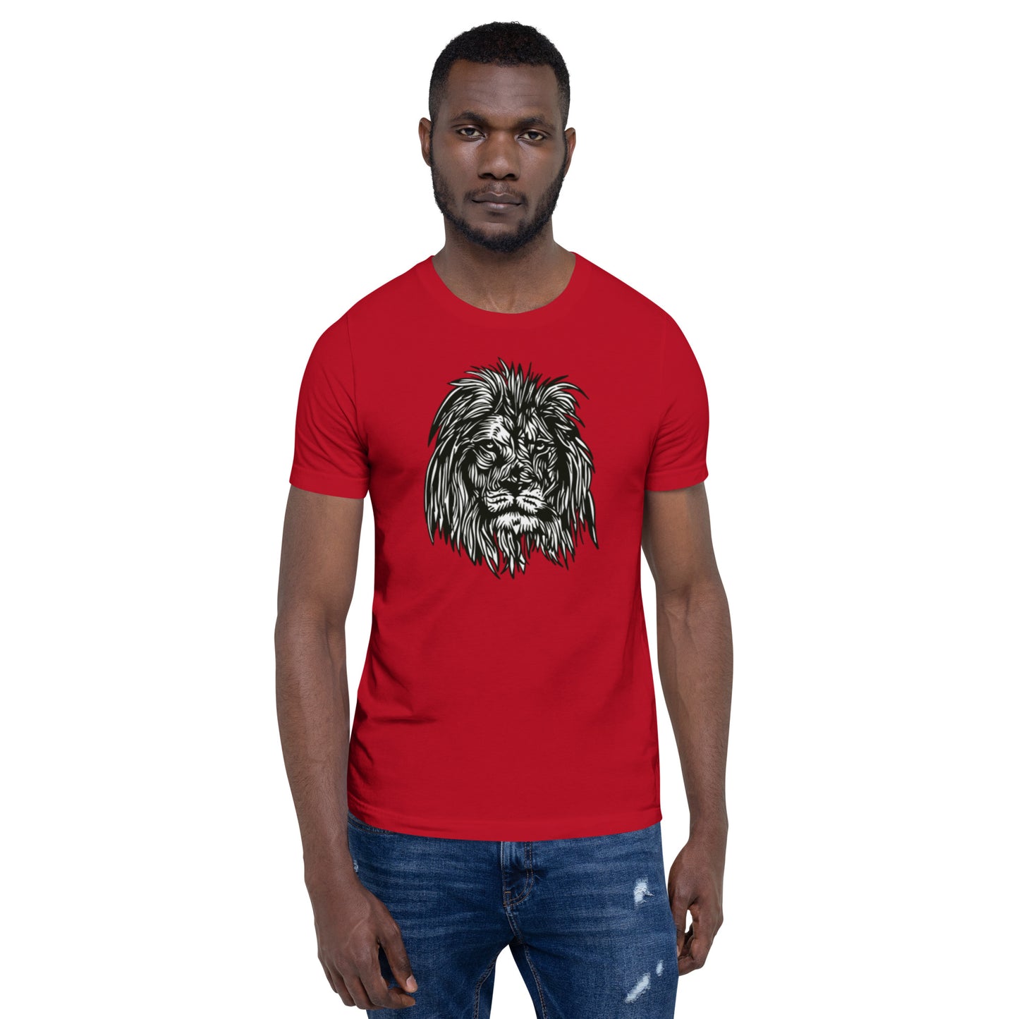 Lion (Black & White) Unisex t-shirt