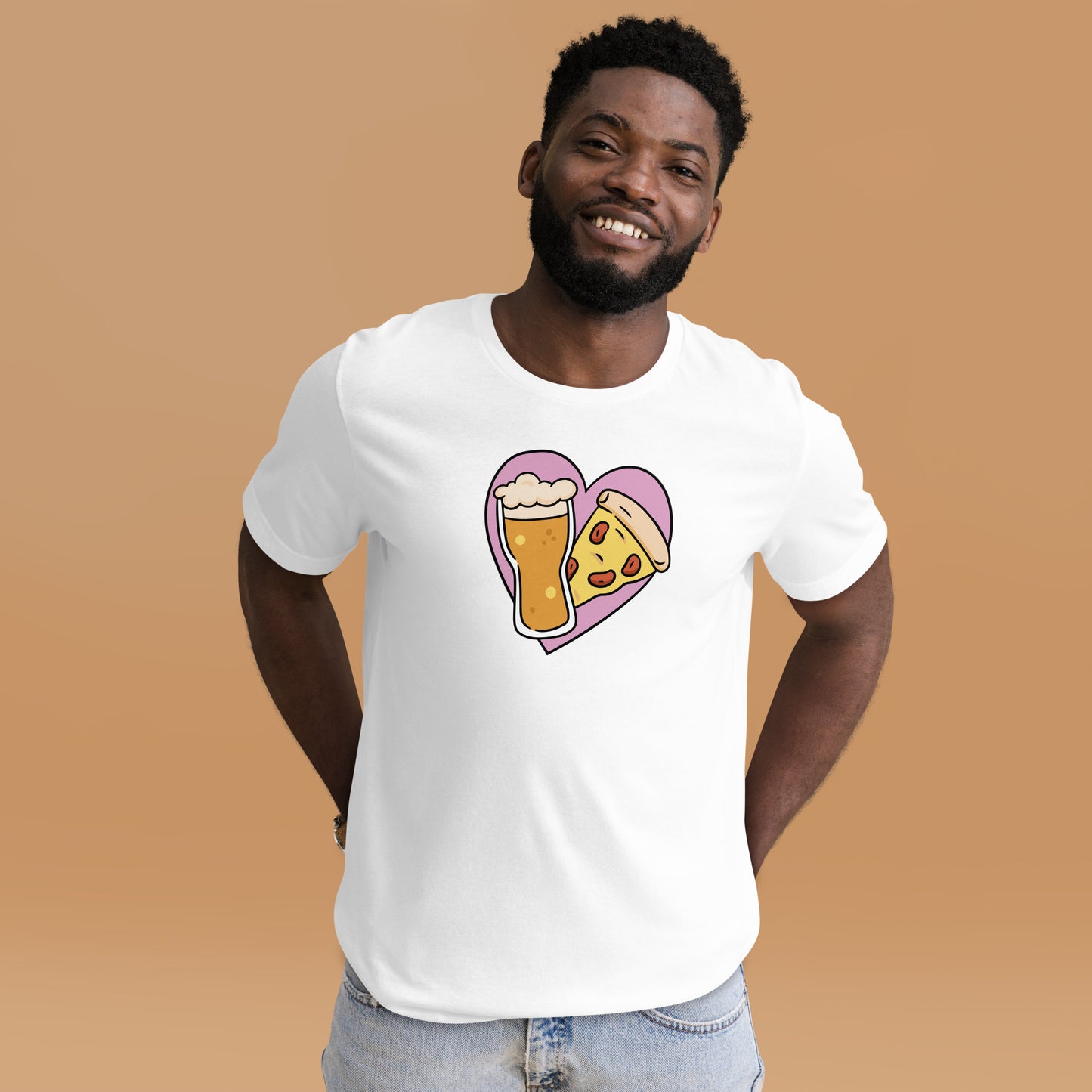 Beer Loves Pizza  Unisex t-shirt