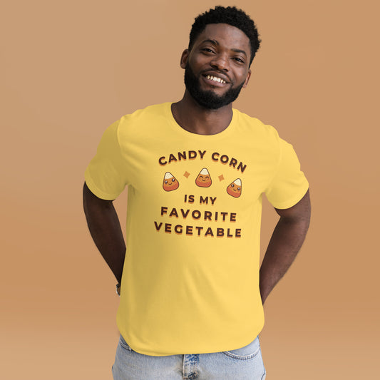 Candy Corn is my Favorite Vegetable Unisex t-shirt