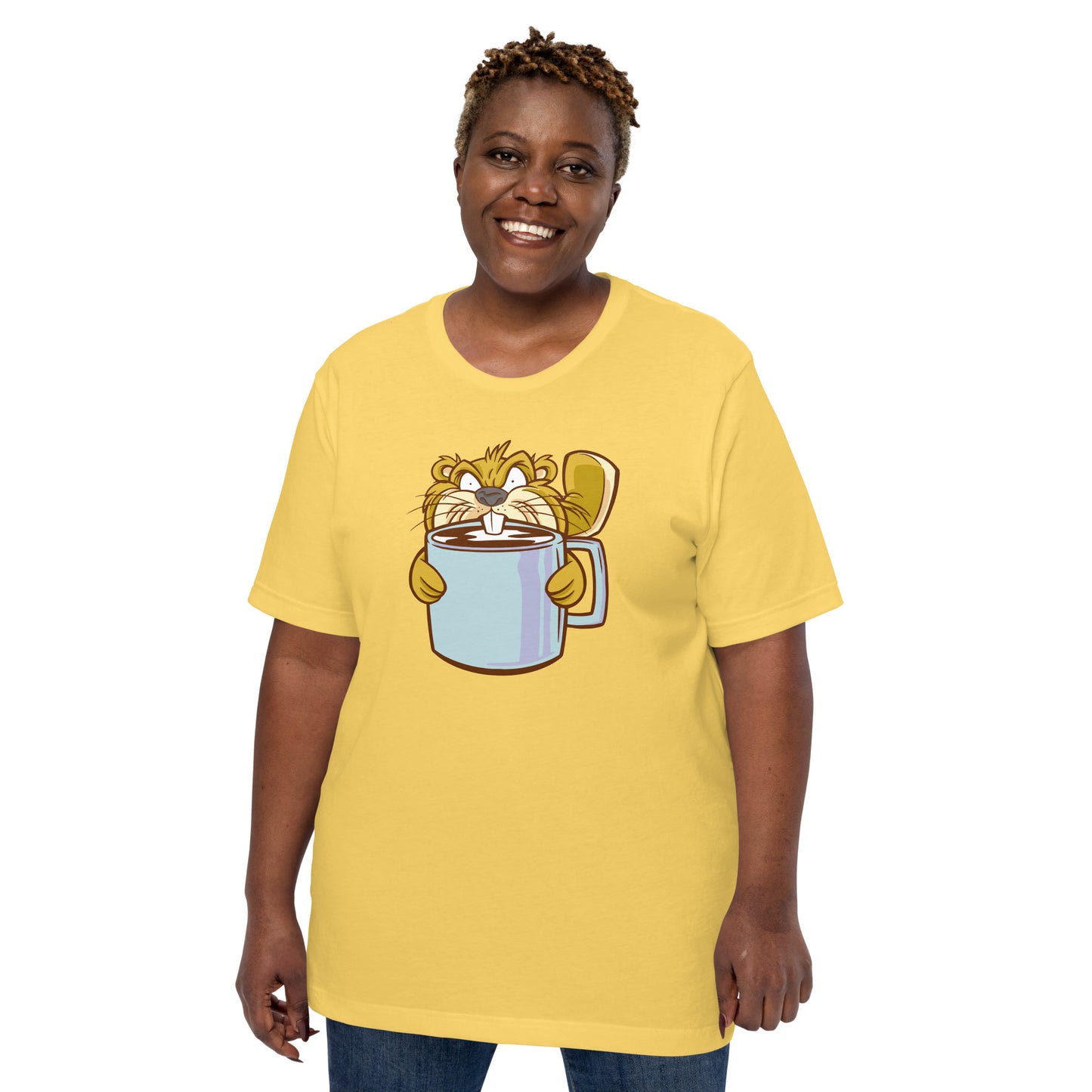 Angry Beaver Coffee Unisex t-shirt