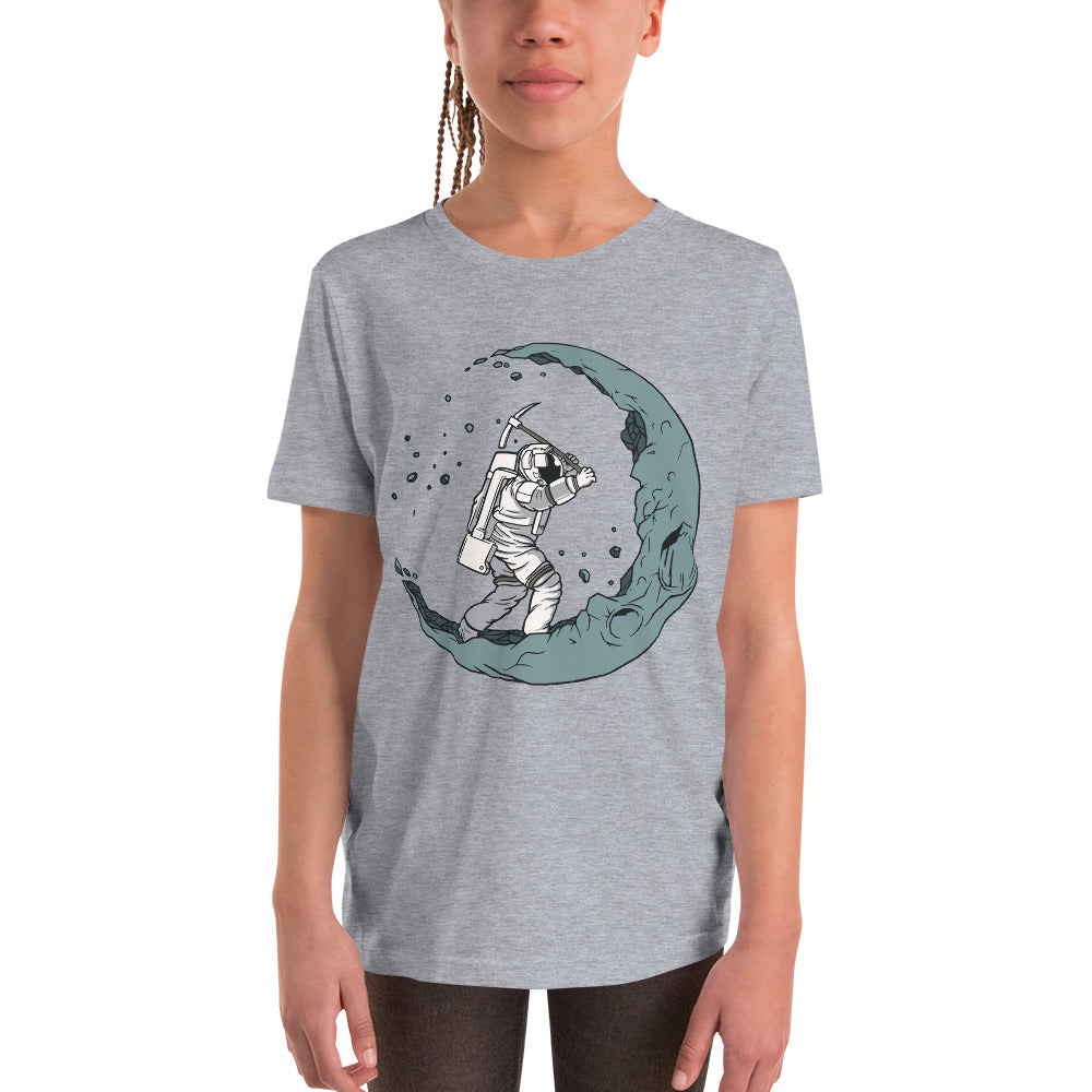 Moon Mining Youth Short Sleeve T-Shirt
