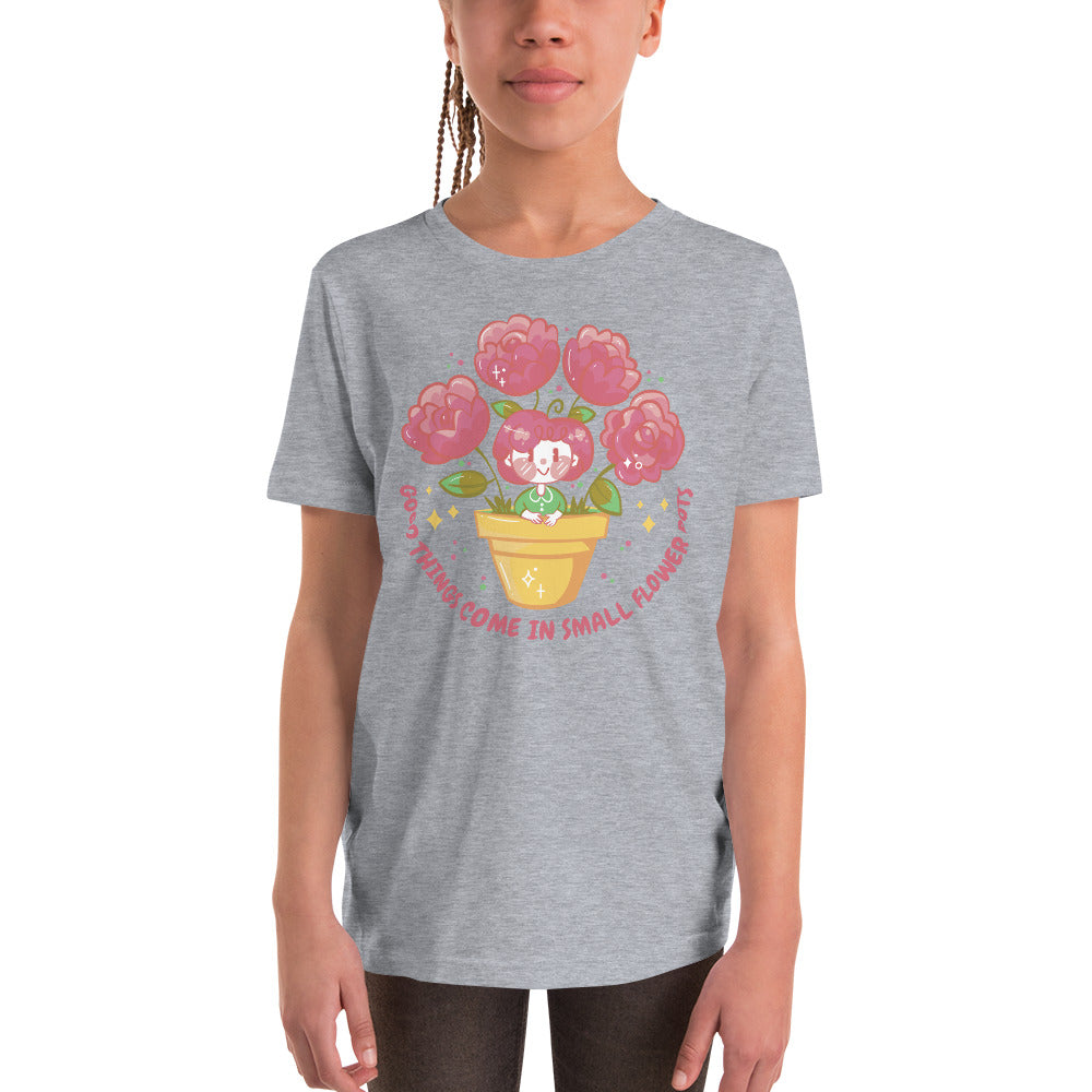 Good Things Come In Small Flower Pots Youth Short Sleeve T-Shirt