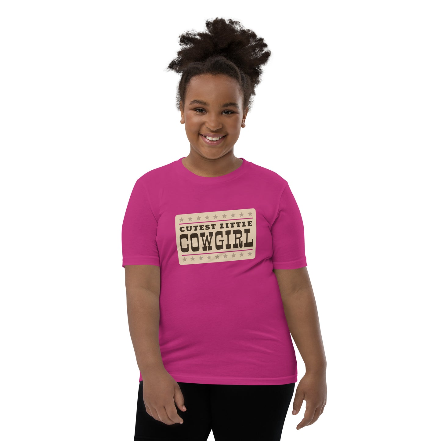 Cutest Little Cowgirl Youth Short Sleeve T-Shirt