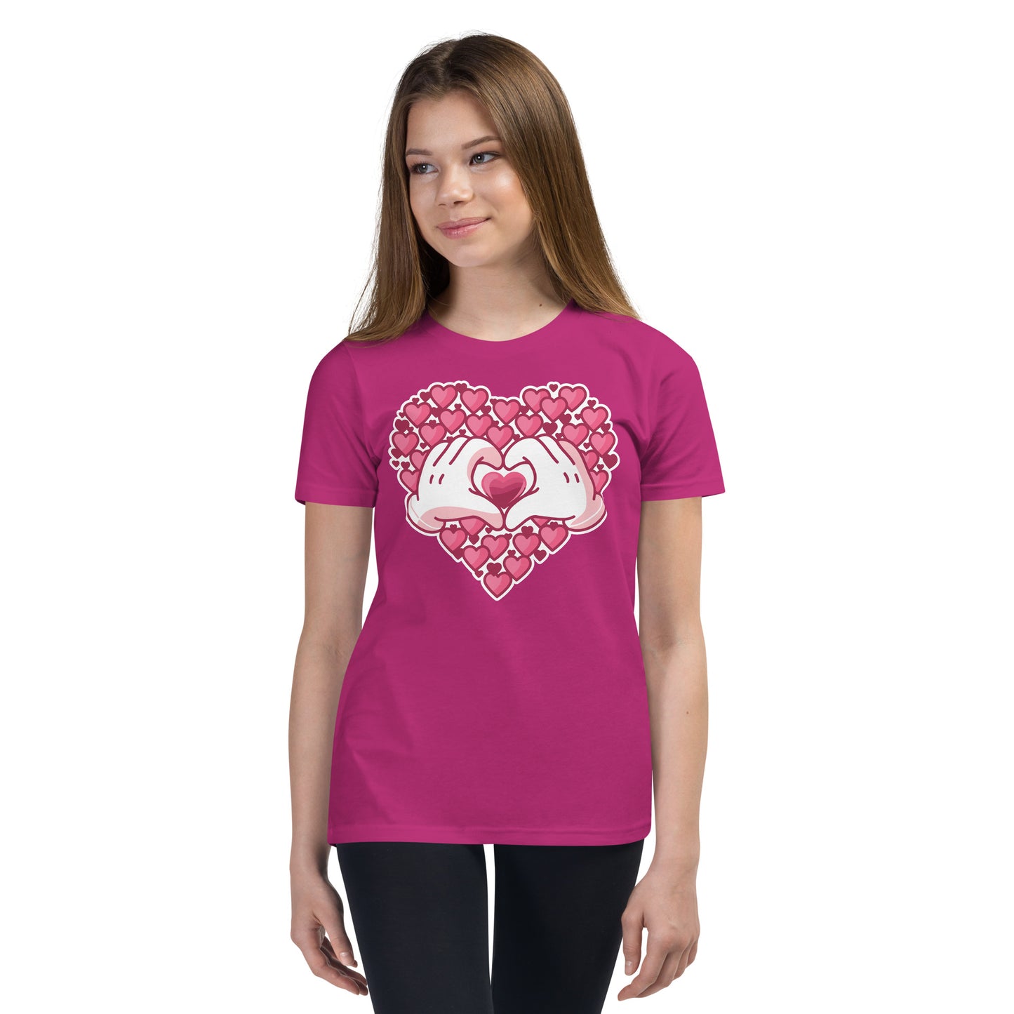 Hearts of Love Youth Short Sleeve T-Shirt