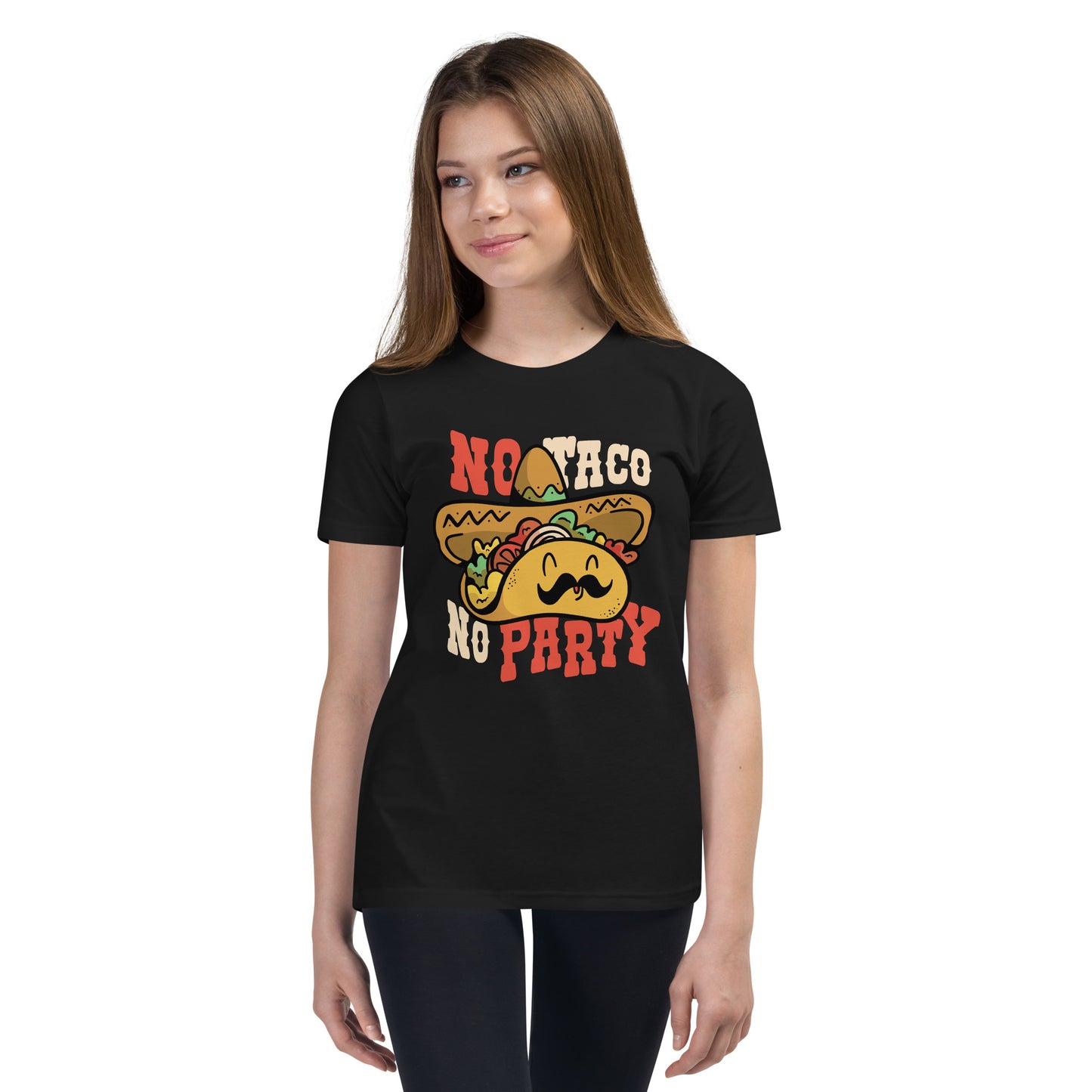 No Taco No Party Youth Short Sleeve T-Shirt