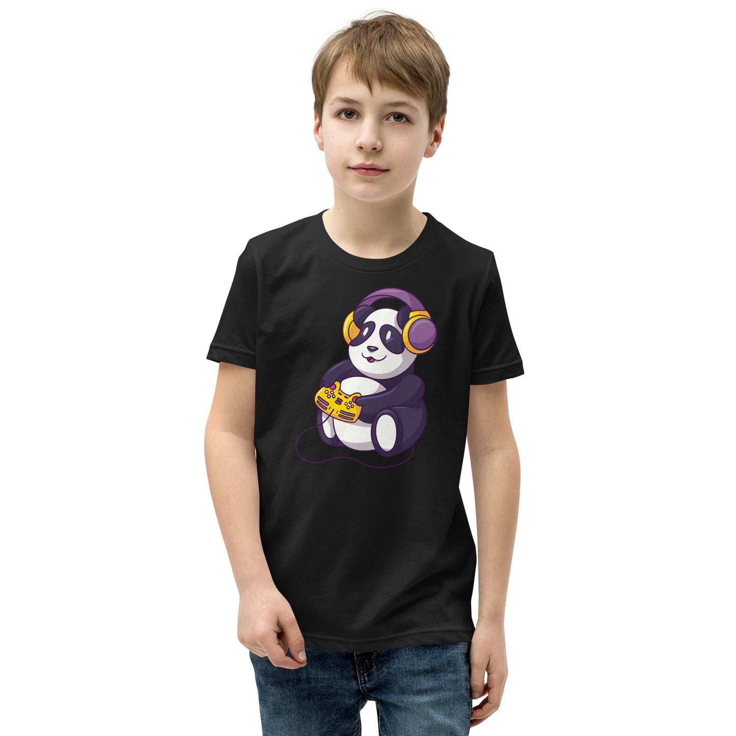 Panda Gamer Youth Short Sleeve T-Shirt