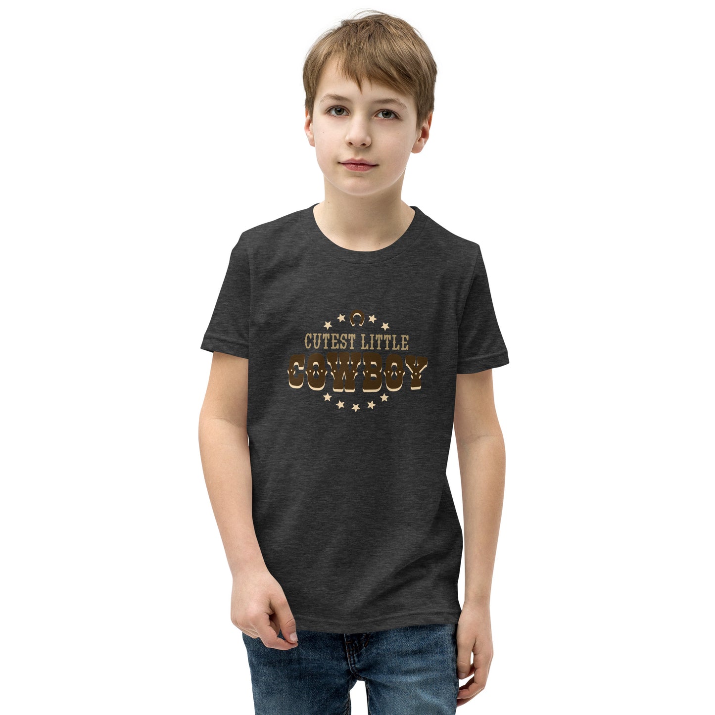 Cutest Little Cowboy Youth Short Sleeve T-Shirt