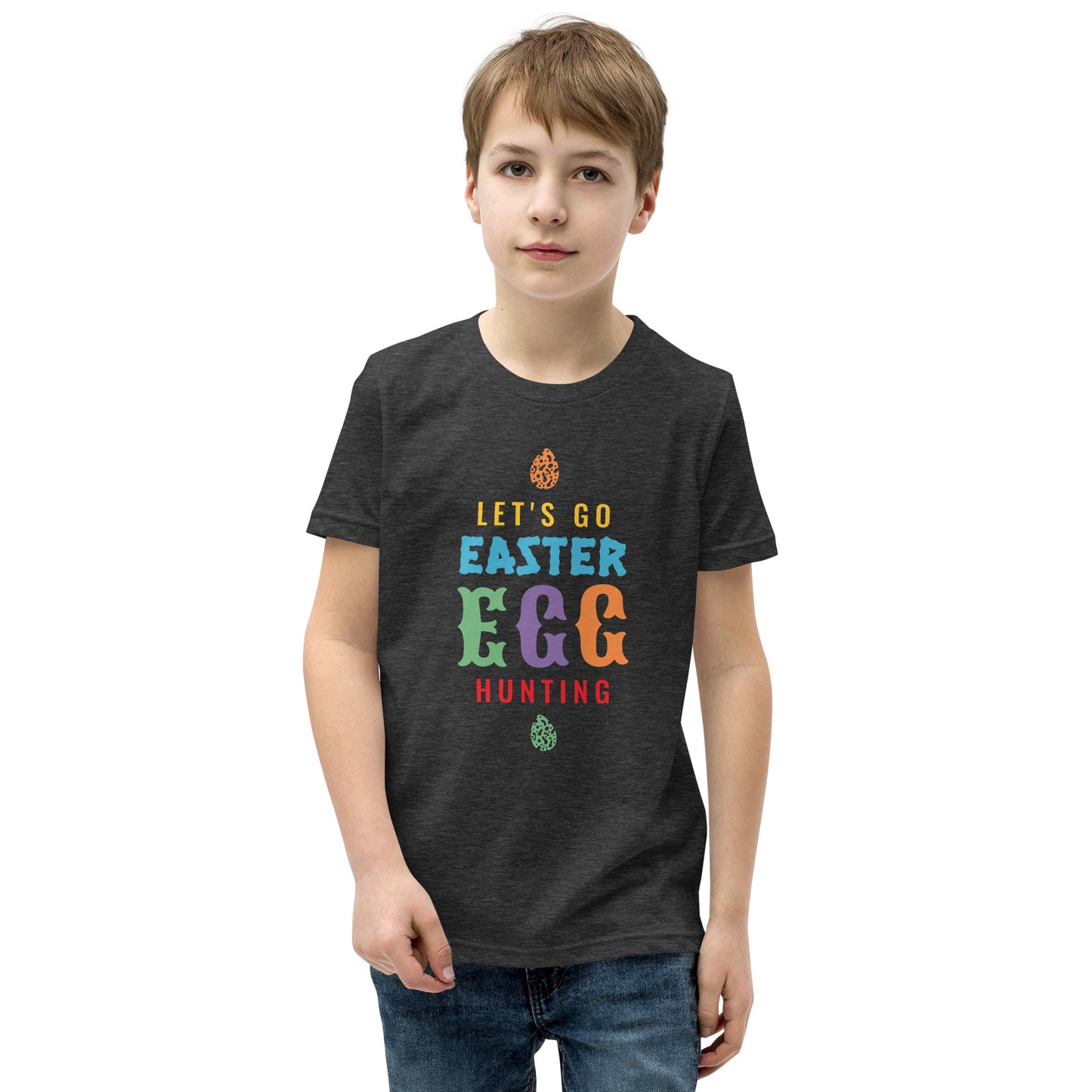 Let's Go Easter Egg Hunting Youth Short Sleeve T-Shirt