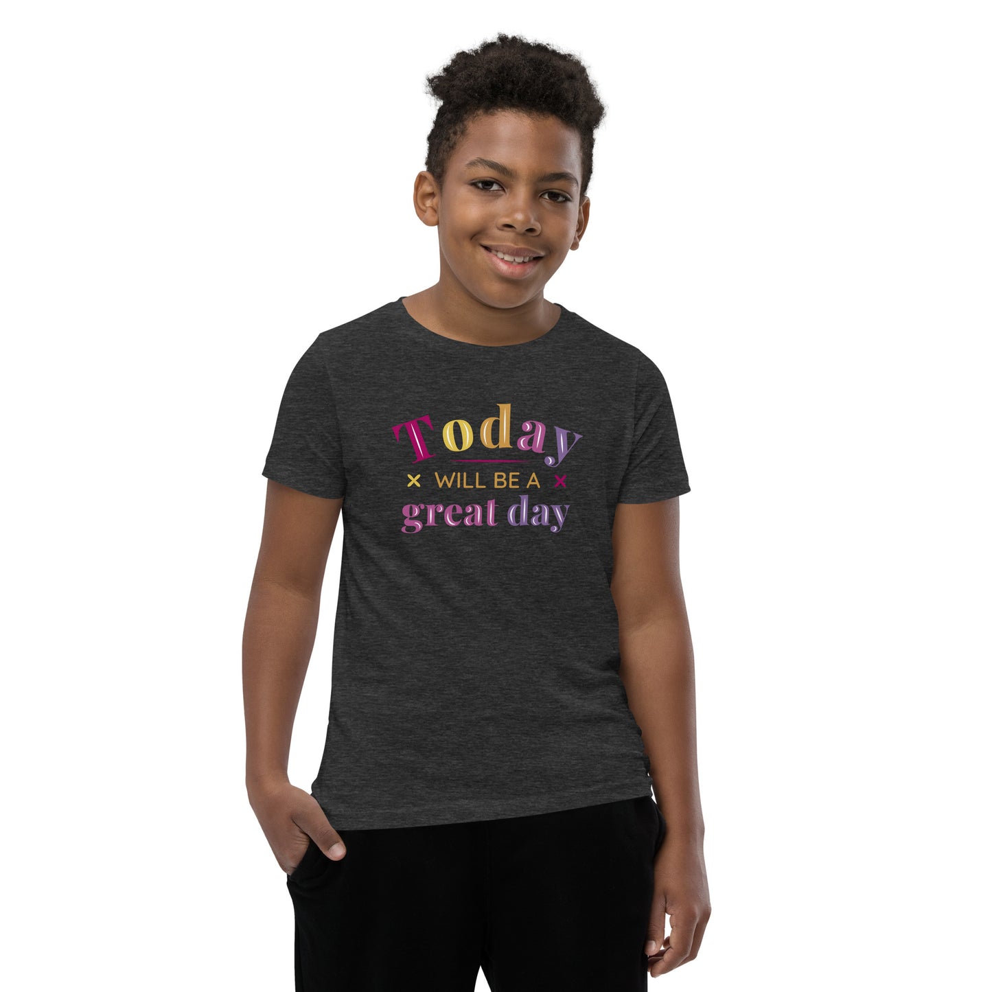 Today Will Be A Great Day Youth Short Sleeve T-Shirt