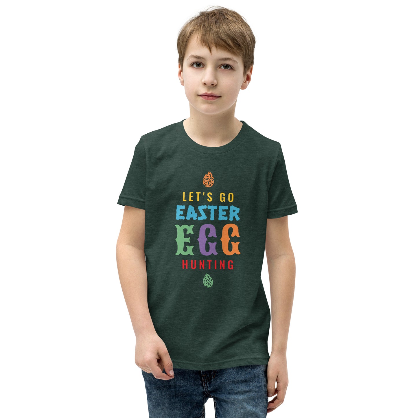 Let's Go Easter Egg Hunting Youth Short Sleeve T-Shirt
