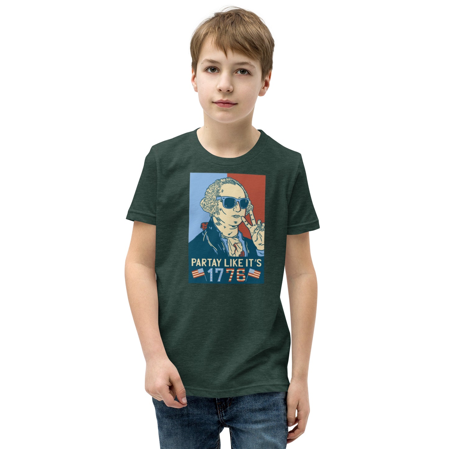 Party Like It's 1776 Youth Short Sleeve T-Shirt