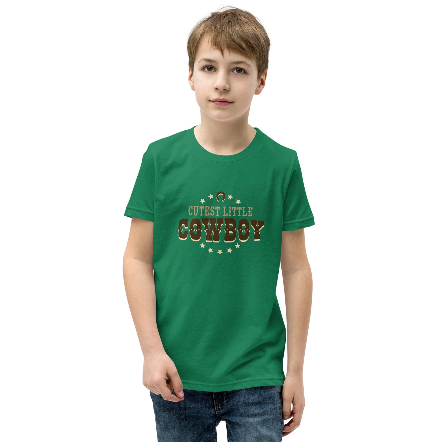 Cutest Little Cowboy Youth Short Sleeve T-Shirt
