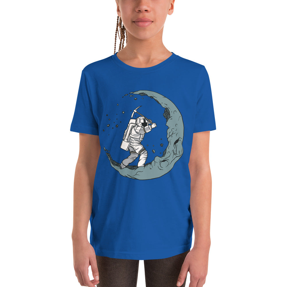 Moon Mining Youth Short Sleeve T-Shirt