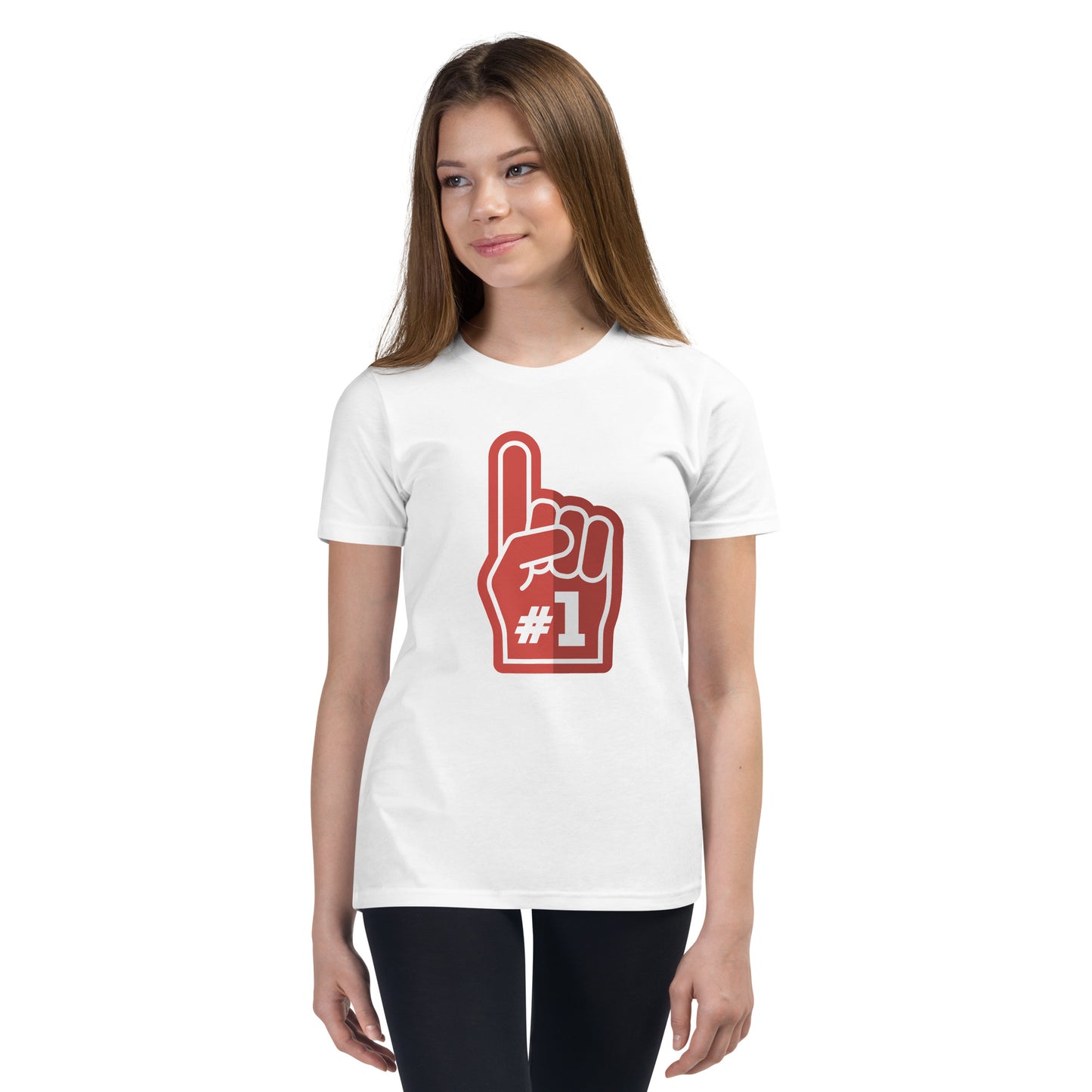 #1 Foam Finger Youth Short Sleeve T-Shirt